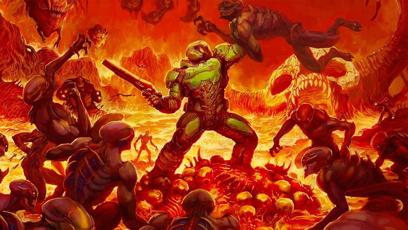 Doom (2016) on Xbox Game Pass (Image via ID Software)