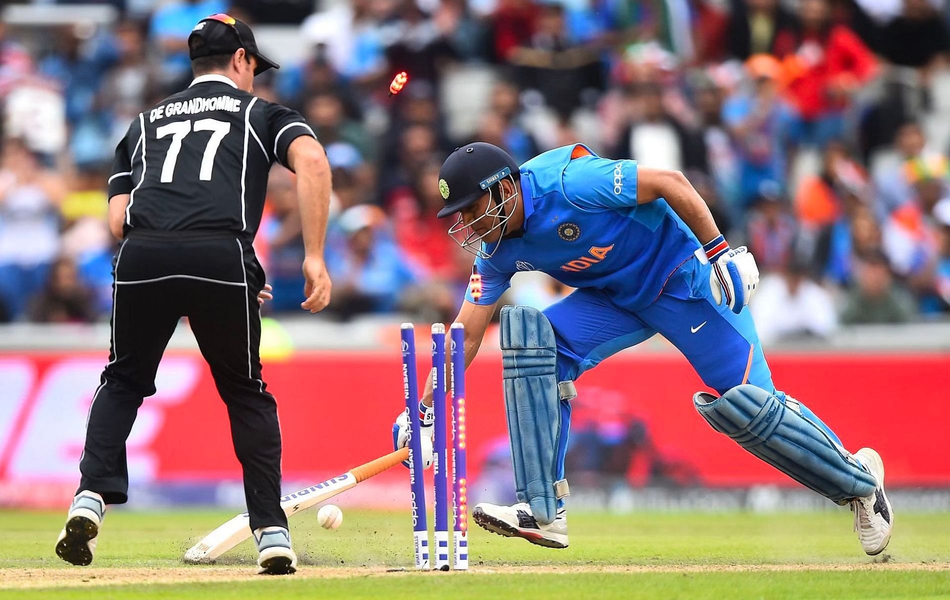 New Zealand beat India by 18 runs in 2019 World Cup semi-final.(Pic: Getty)