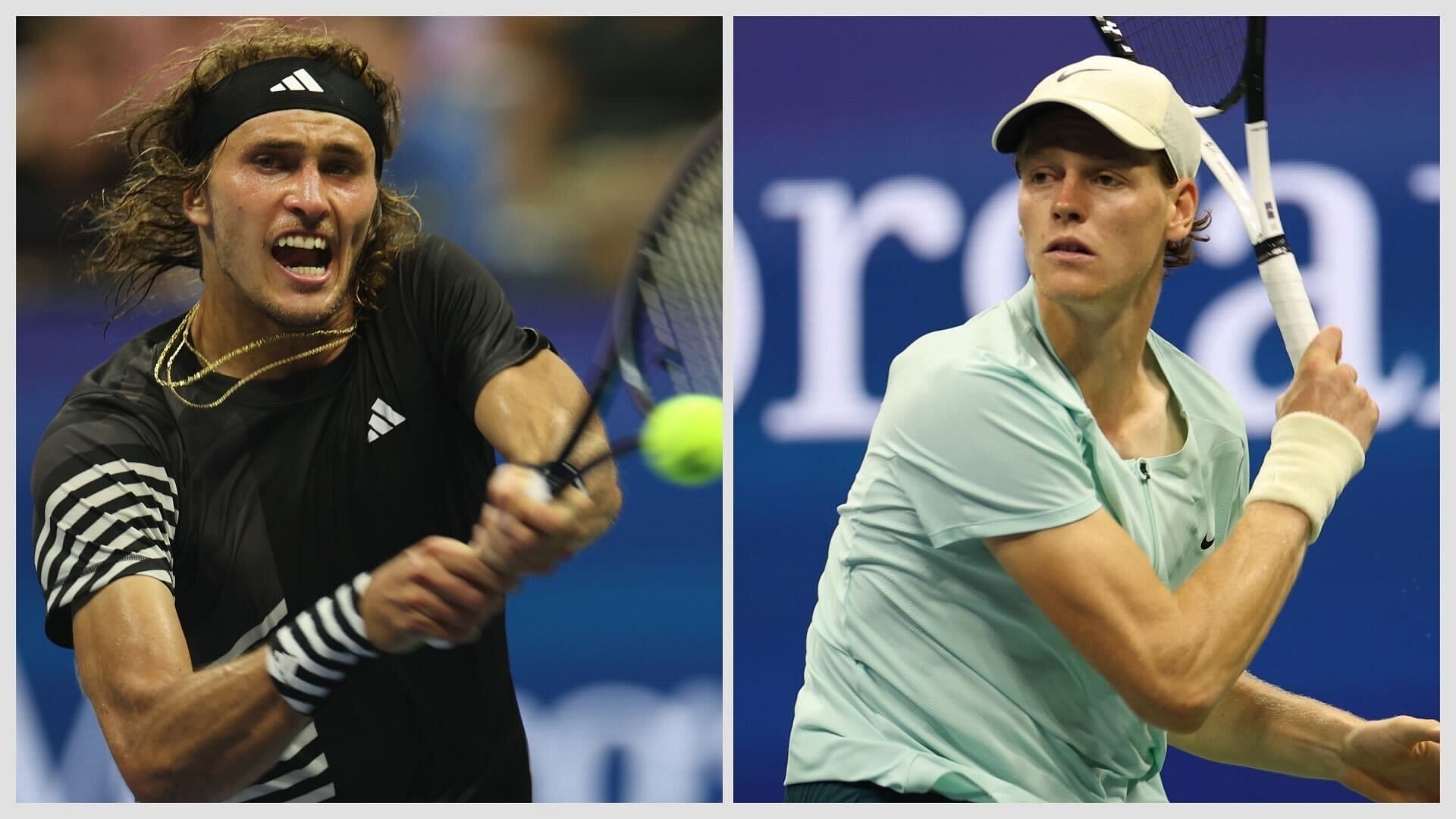 Alexander Zverev(left and Jannik Sinner(right)