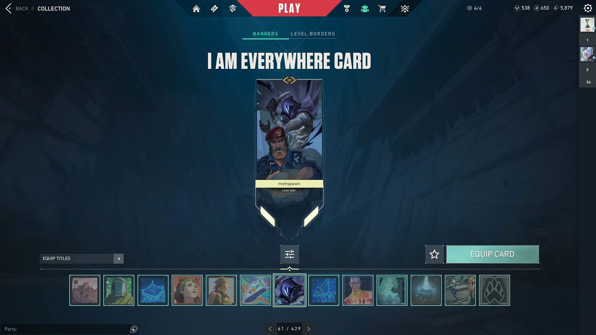 I Am Everywhere Player Card (Image via Riot Games)