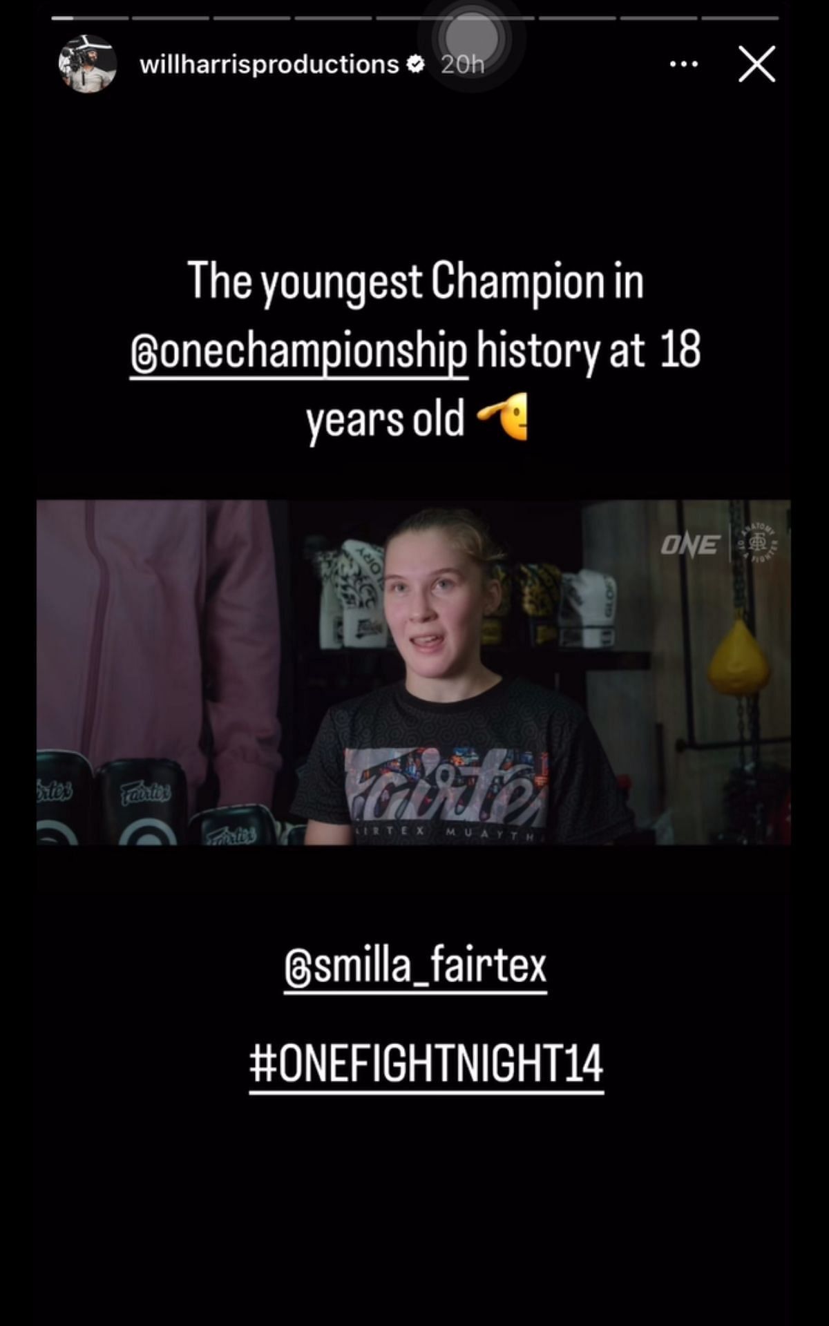 Smilla Sundell in Anatomy of a Fighter