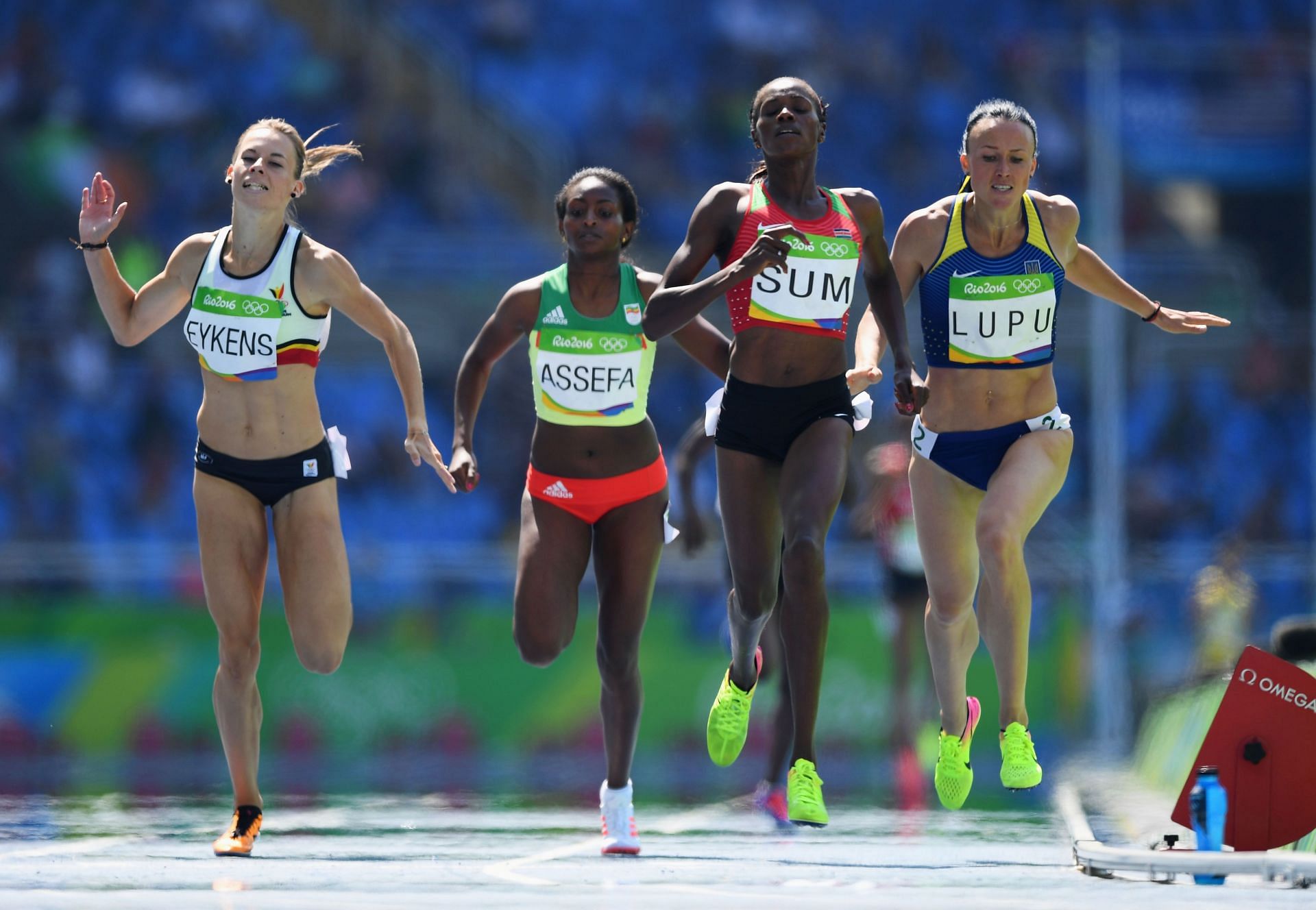 Tigst Assefa competed in women&#039;s 800m at the 2016 Rio Olympics in Rio De Janeiro, Brazil