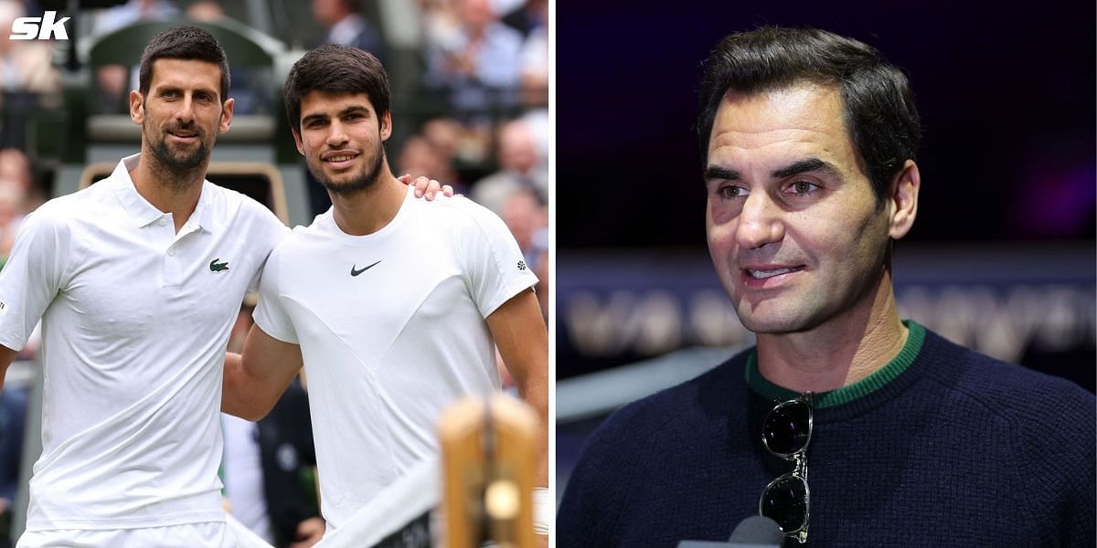 Novak Djokovic and Carlos Alcaraz feature in Roger Federer