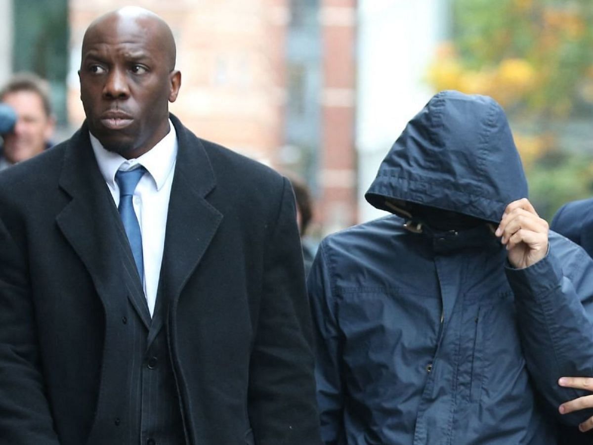 A still of Fake Sheikh arriving at the Old Bailey Central Criminal Court (Image Via DANIEL LEAL/AFP/Getty Images)