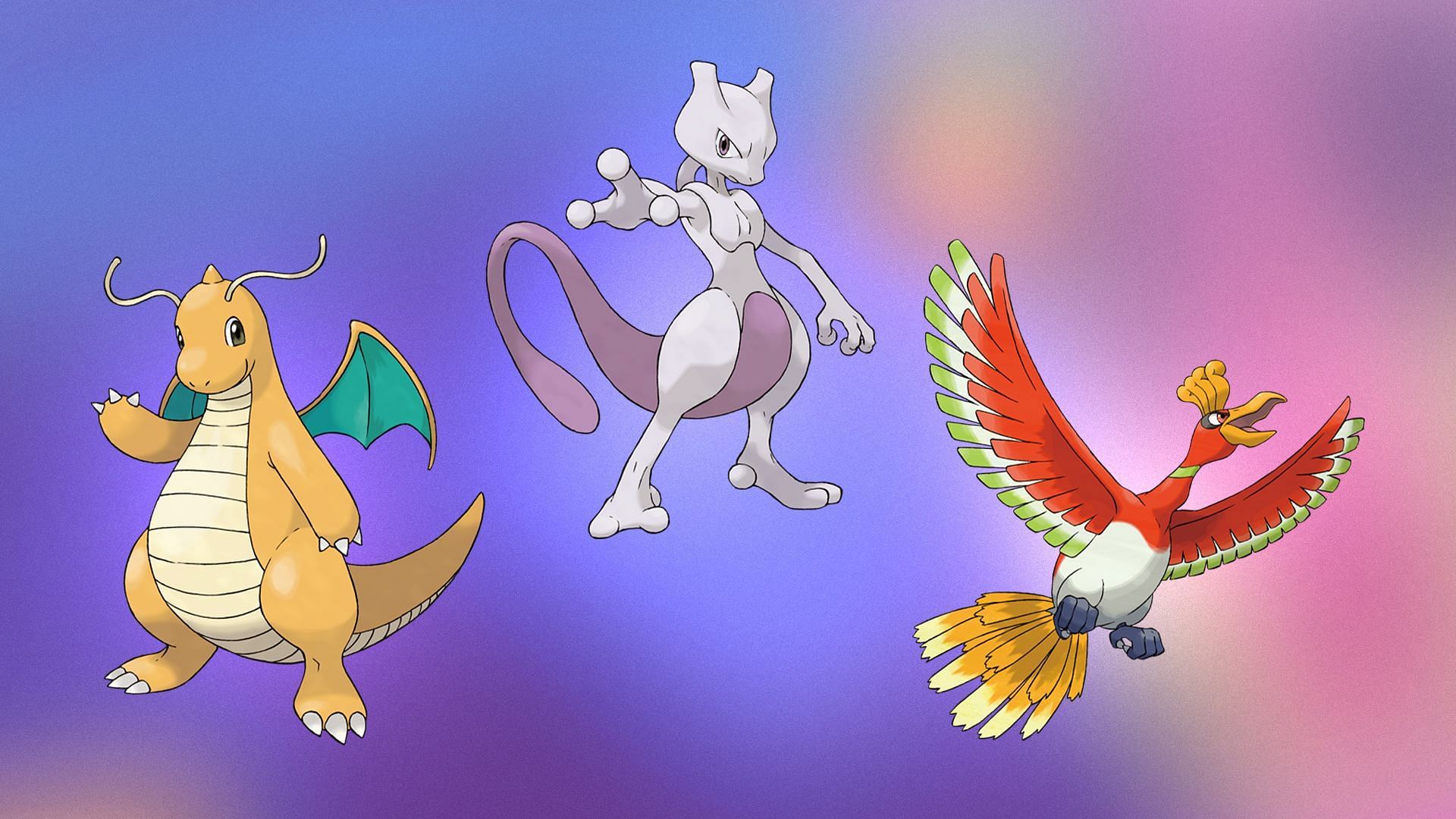 Dragonite, Shadow Mewtwo, and Shadow Ho-Oh (Image via TPC)