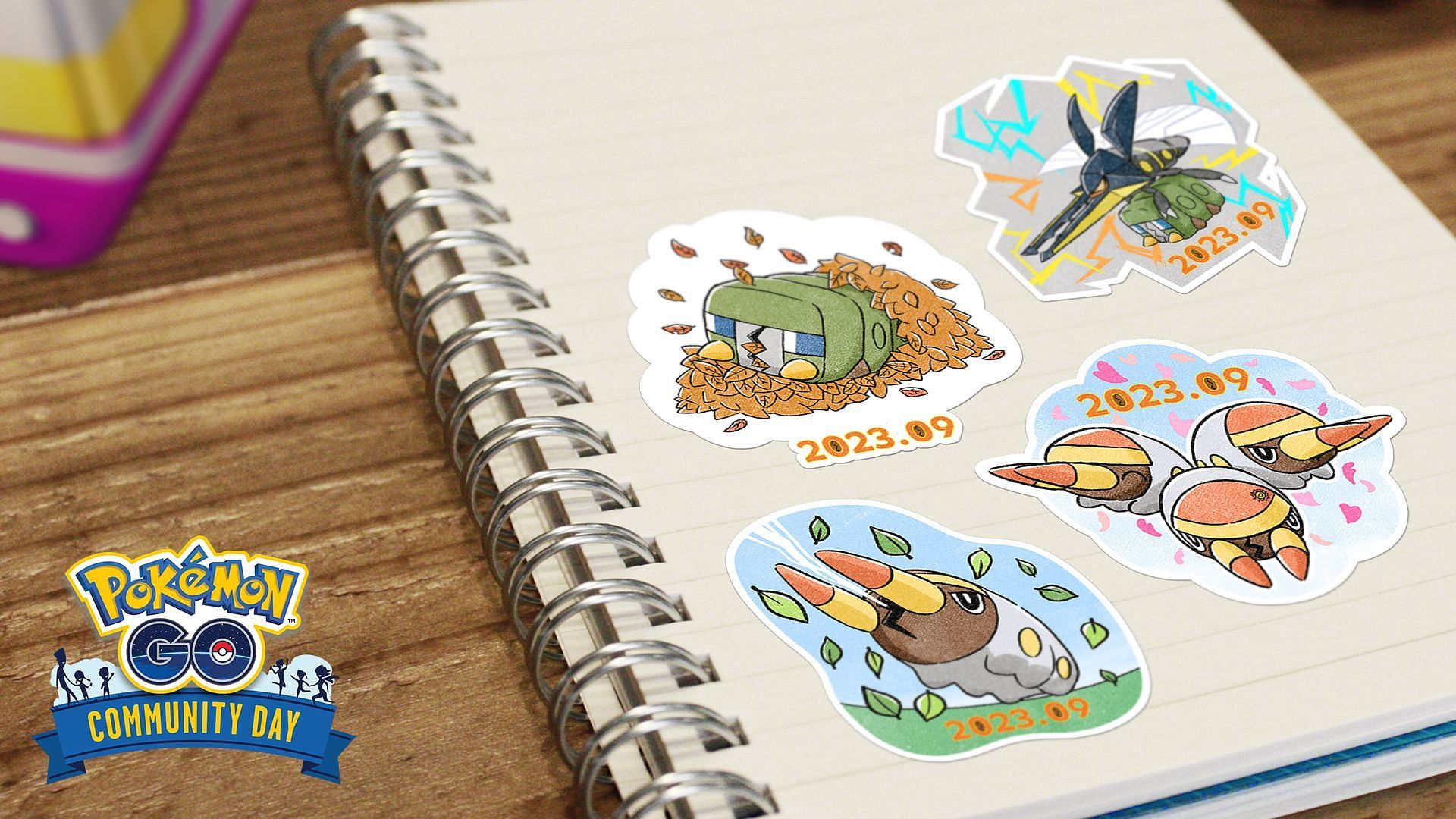 Special Grubbin Community Day stickers (Image via Pokemon GO)