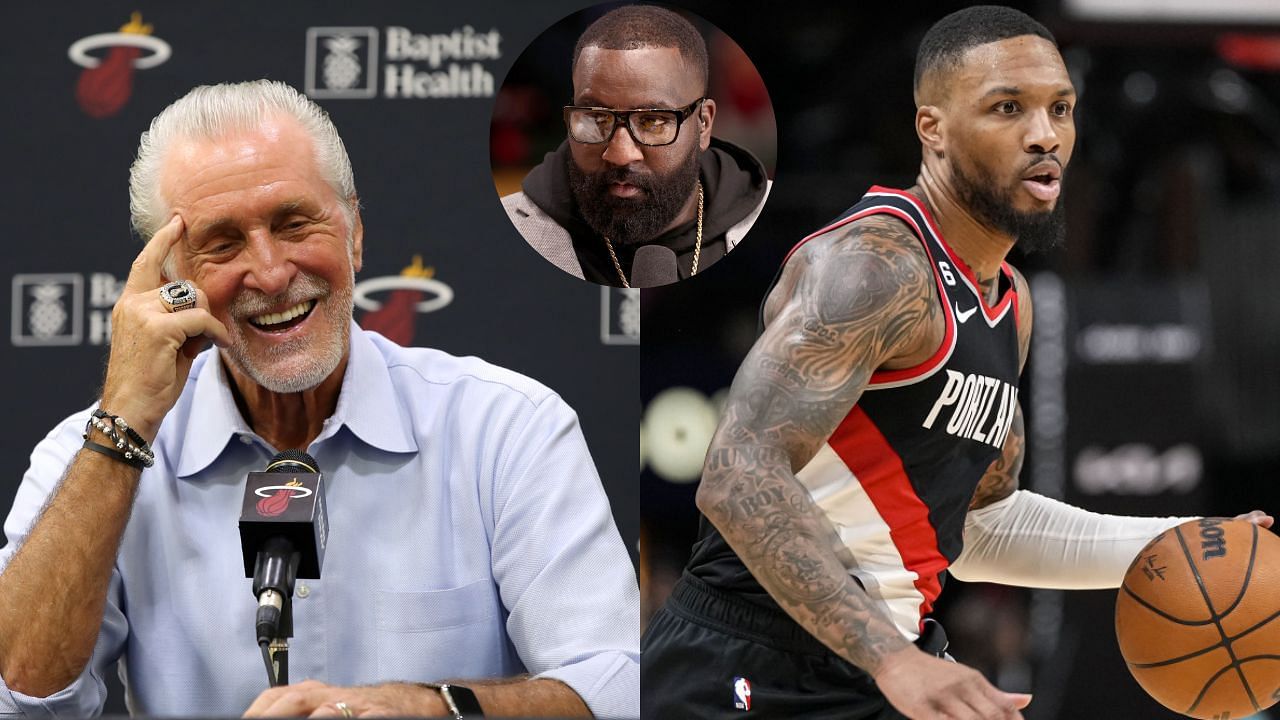 Kendrick Perkins claims Pat Riley and the Miami Heat bungled the Damian Lillard trade.