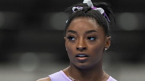 Simone Biles at a championship (Image via Sportskeeda)