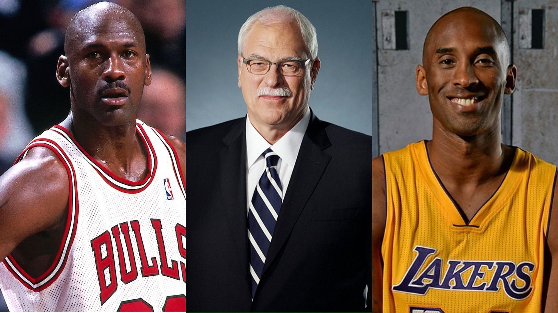 Michael Jordan, Phil Jackson, and Kobe Bryant