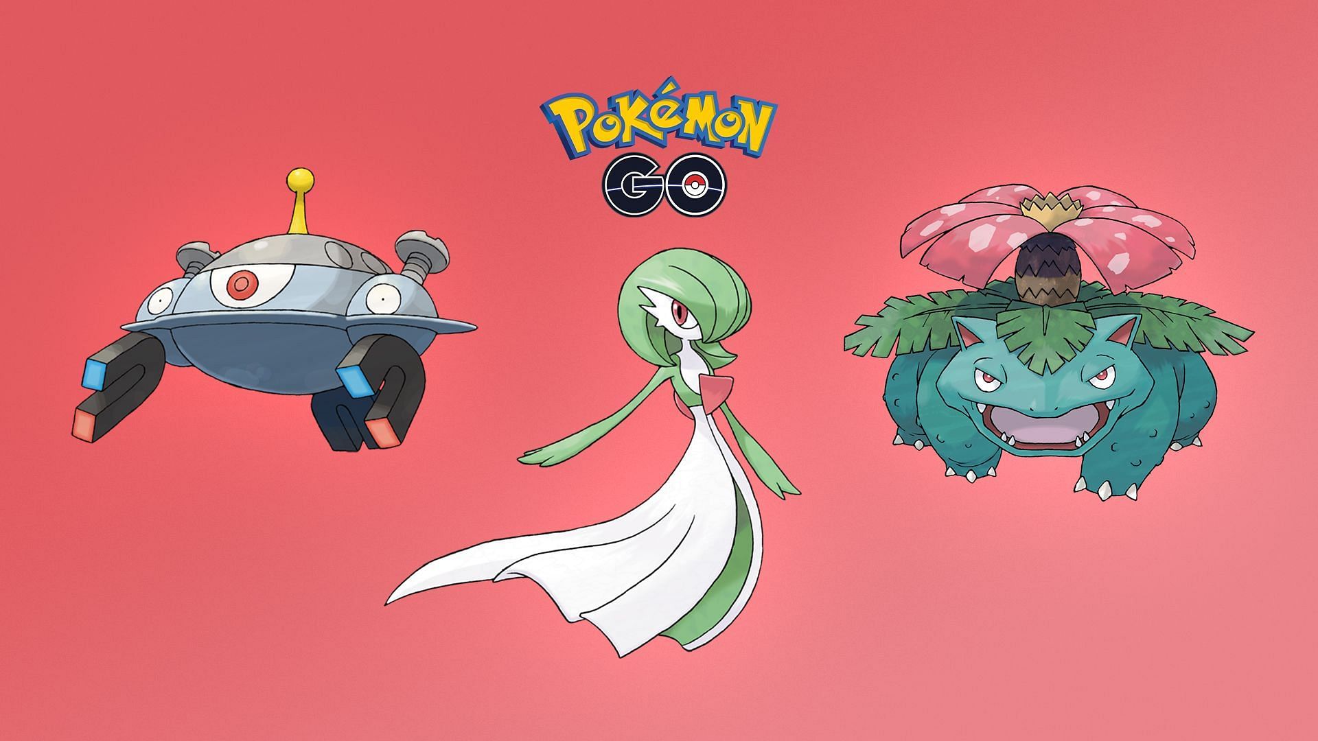 Magnezone, Gardevoir, and Venusaur in Pokemon GO (Image via Sportskeeda)