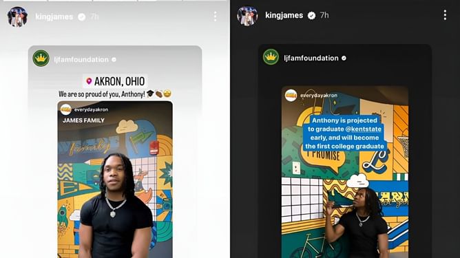 LeBron James is over the moon as Kent State student set to become the first to graduate college from his foundation