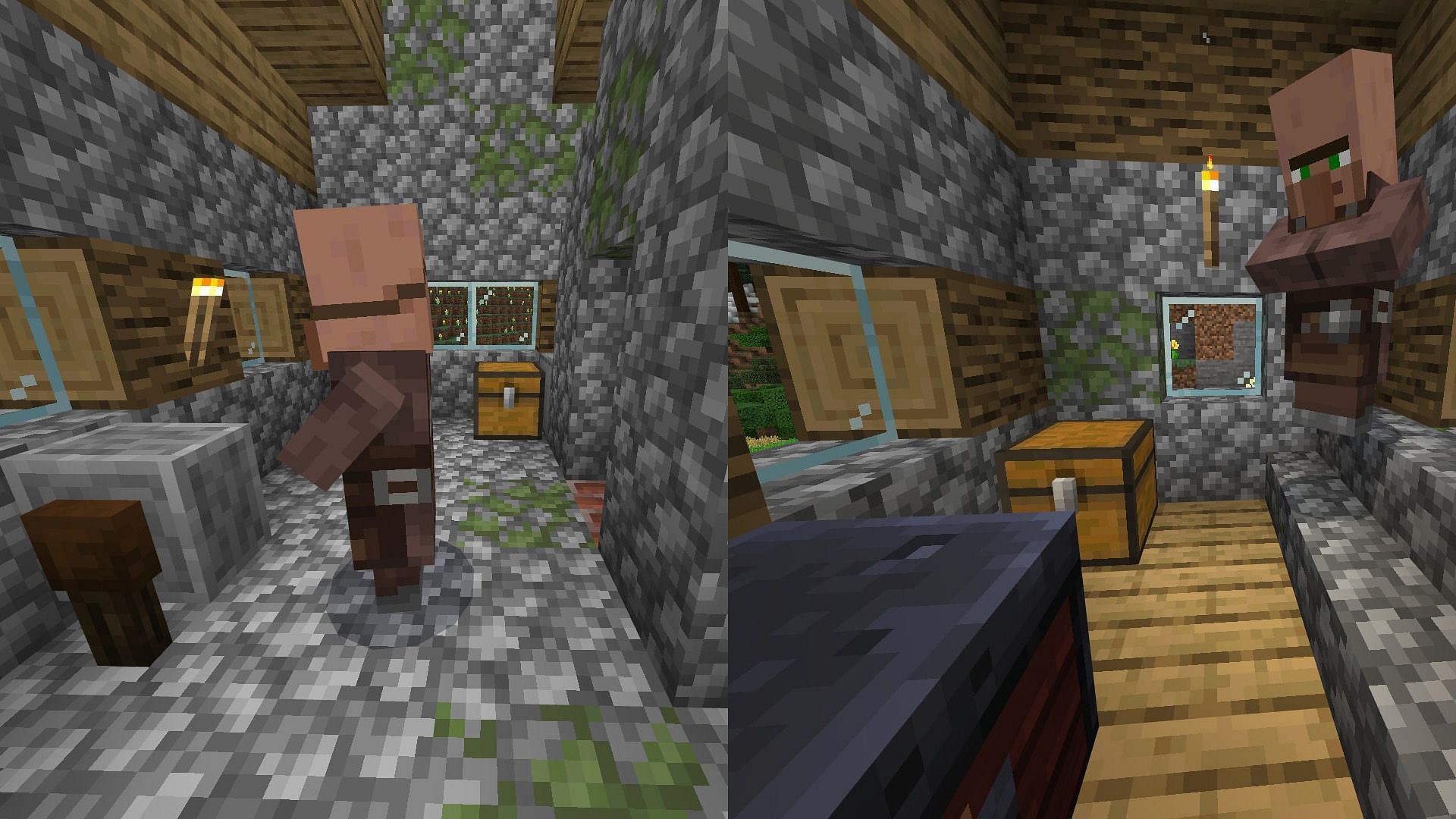 Toolsmiths and weaponsmiths store diamonds too. (Image via Mojang)