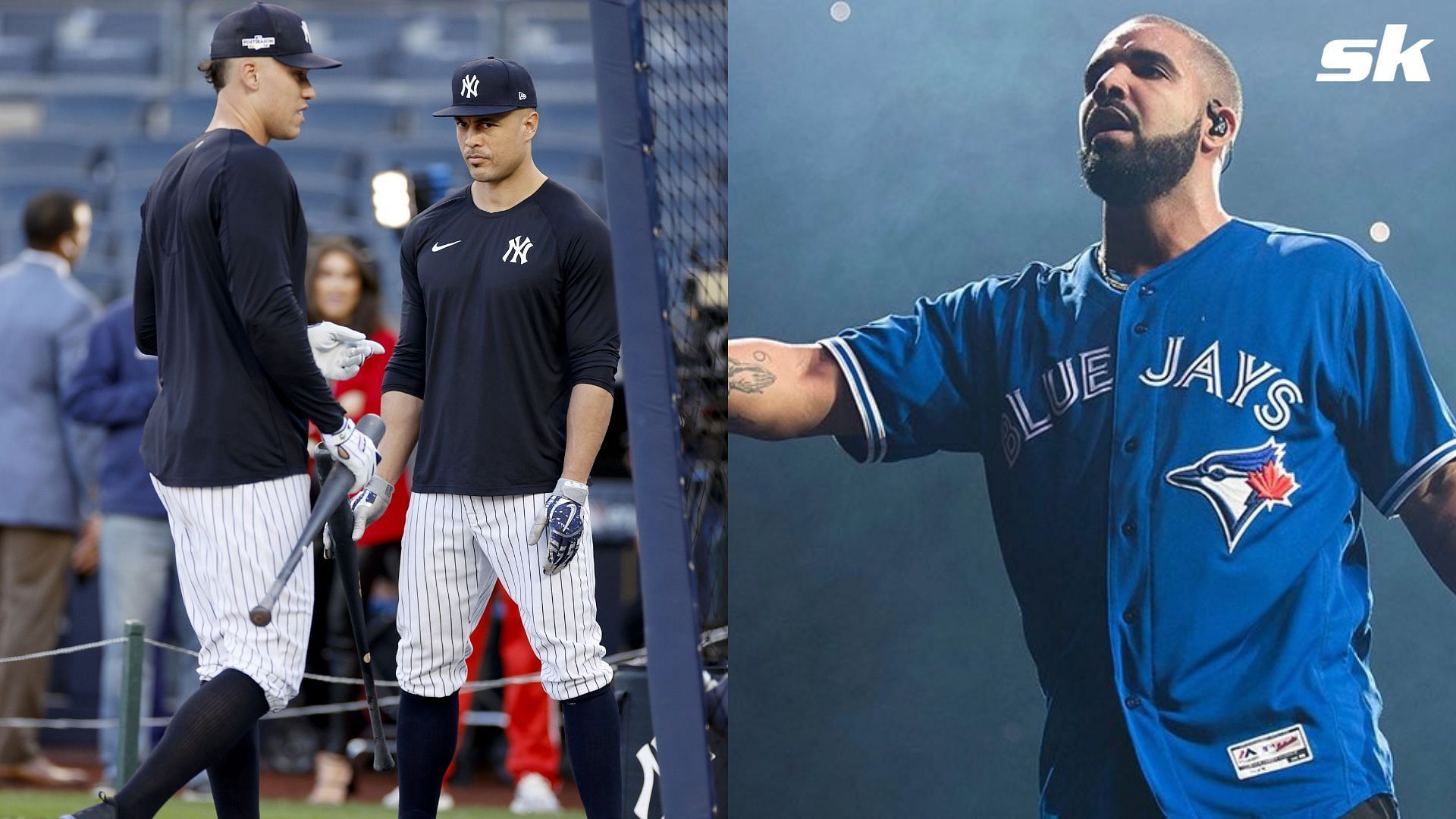 Drake provoked the ire of his hometown team for appearing alongside some New York Yankees players