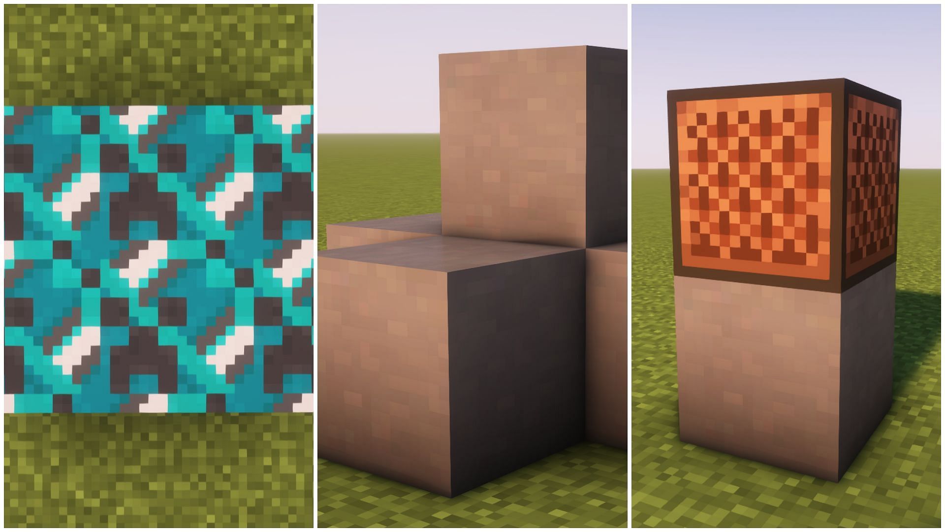 The block can be used for building, used to craft glazed terracotta, and used underneath a note block in Minecraft (Image via Mojang)