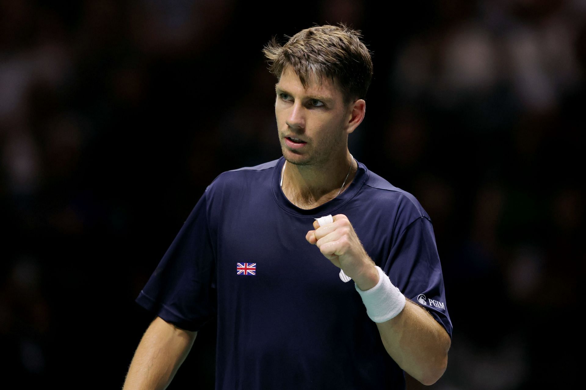 Cameron Norrie at the 2023 Davis Cup.