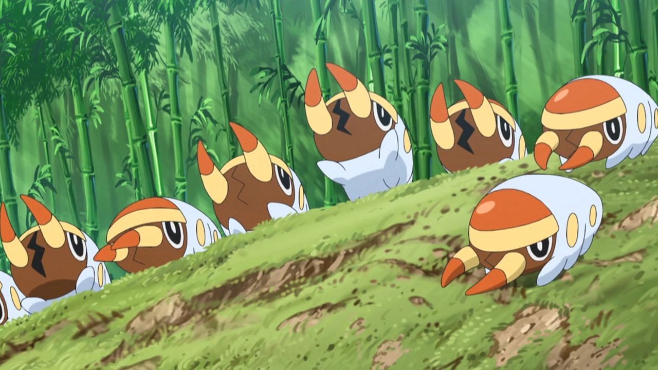 Grubbin as seen in the anime (Image via The Pokemon Company)