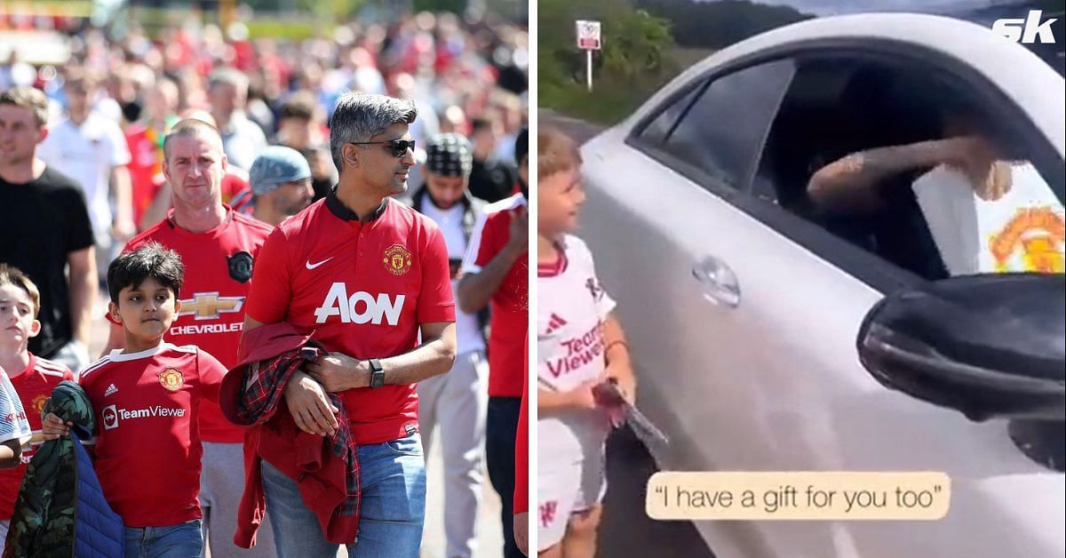 Manchester United star took up a heart warming gesture