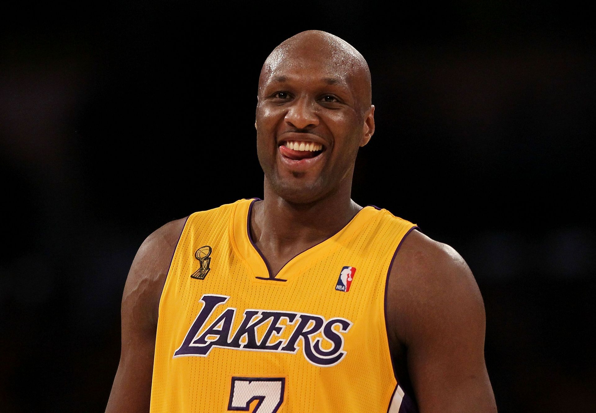 Lamar Odom during his time with the LA Lakers