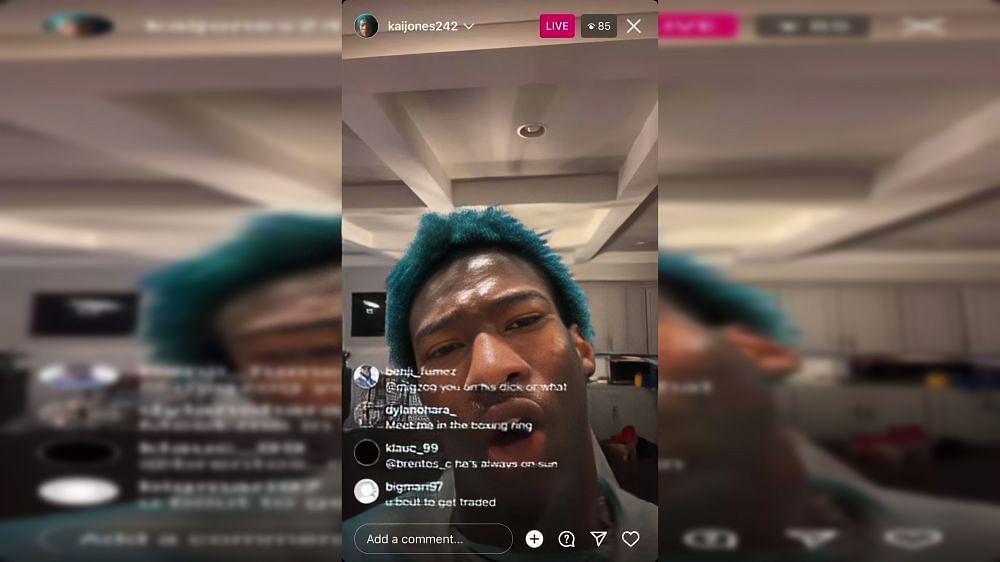 Was Kai Jones on Molly during his IG live video NBA Reddit