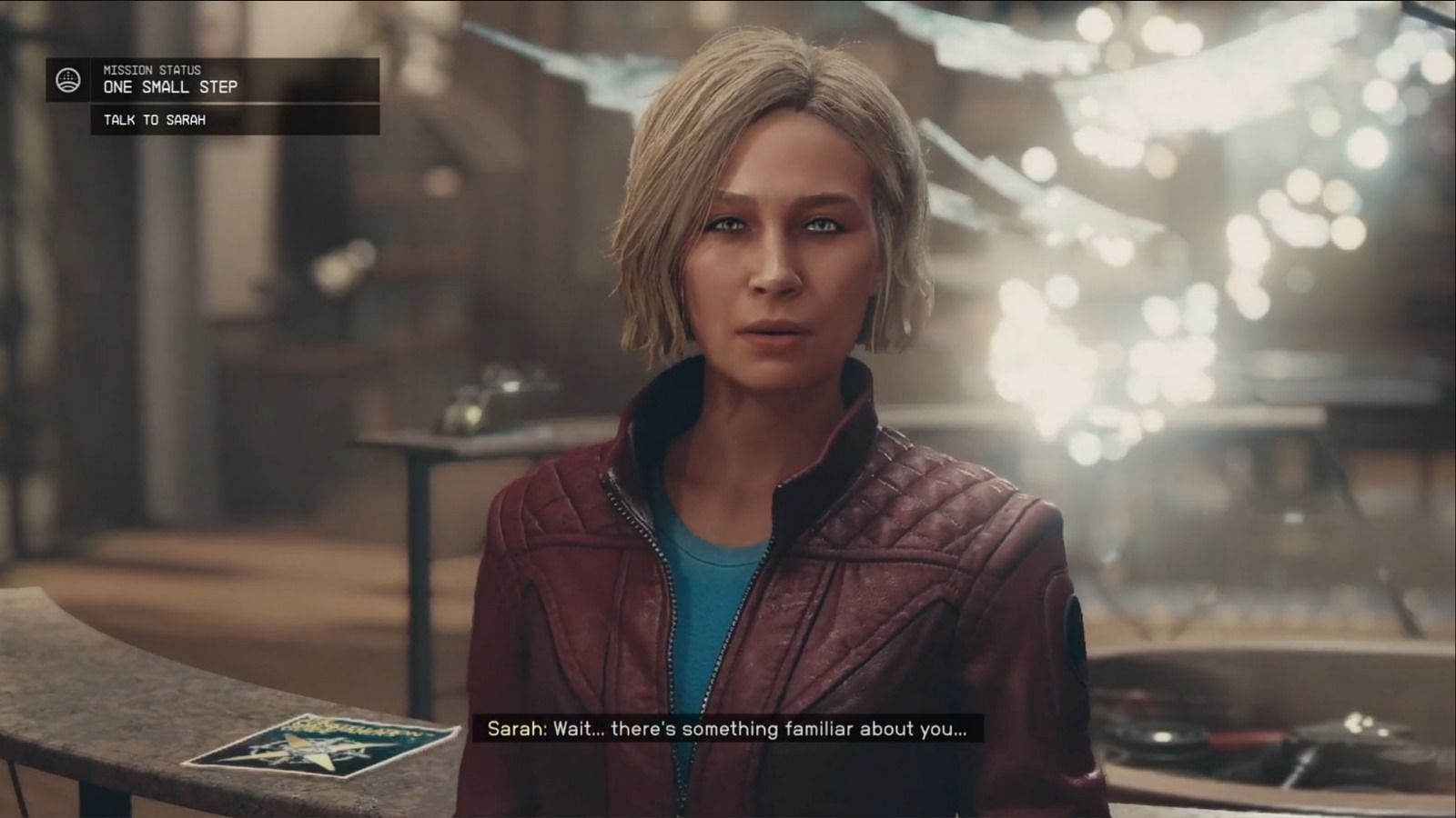 You can skip the main story if you wish while chatting with Sarah (Image via Bethesda)