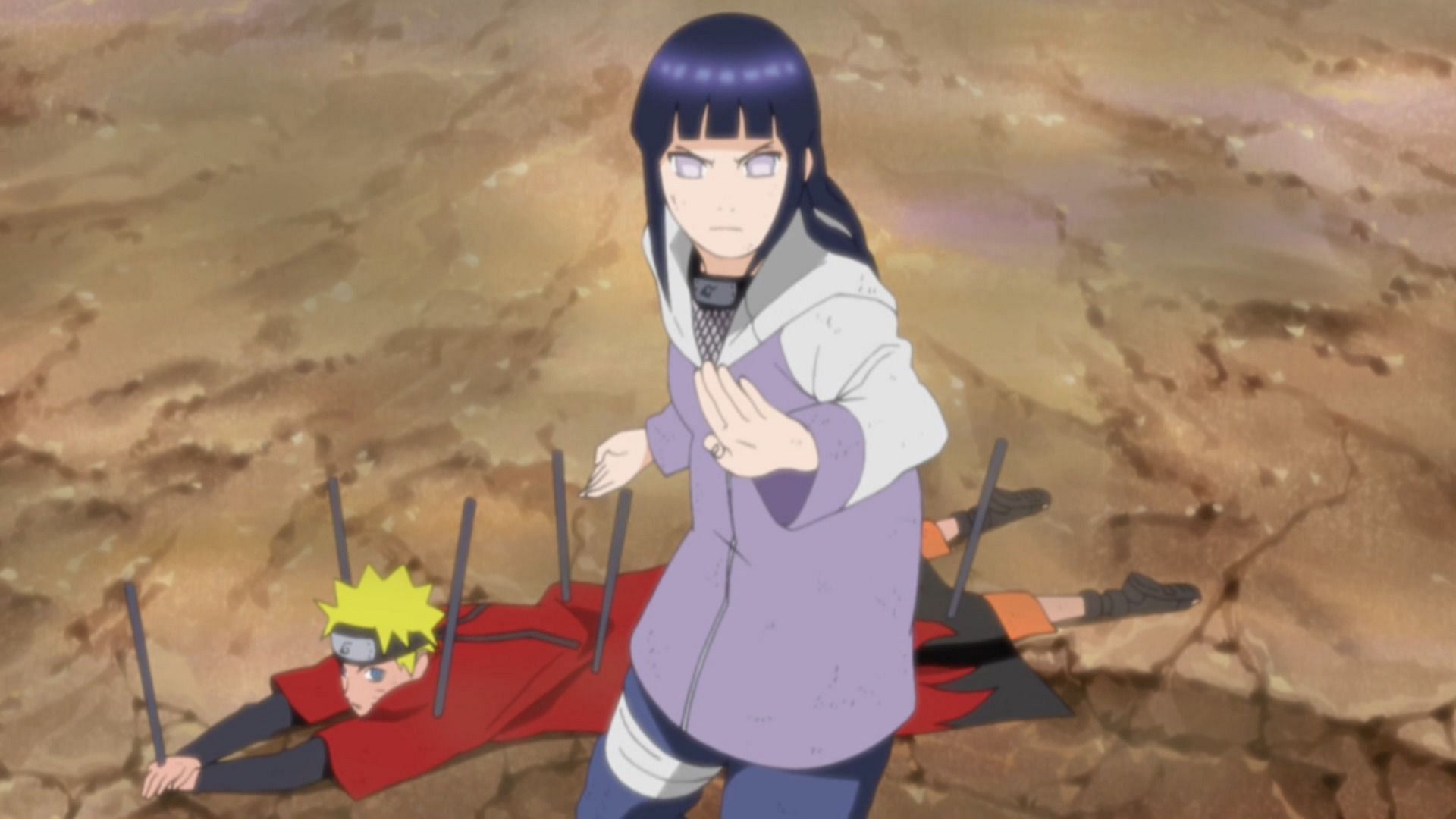 Hinata confessing her feelings in Pain&#039;s Assault Arc (Image via Studio Pierrot)