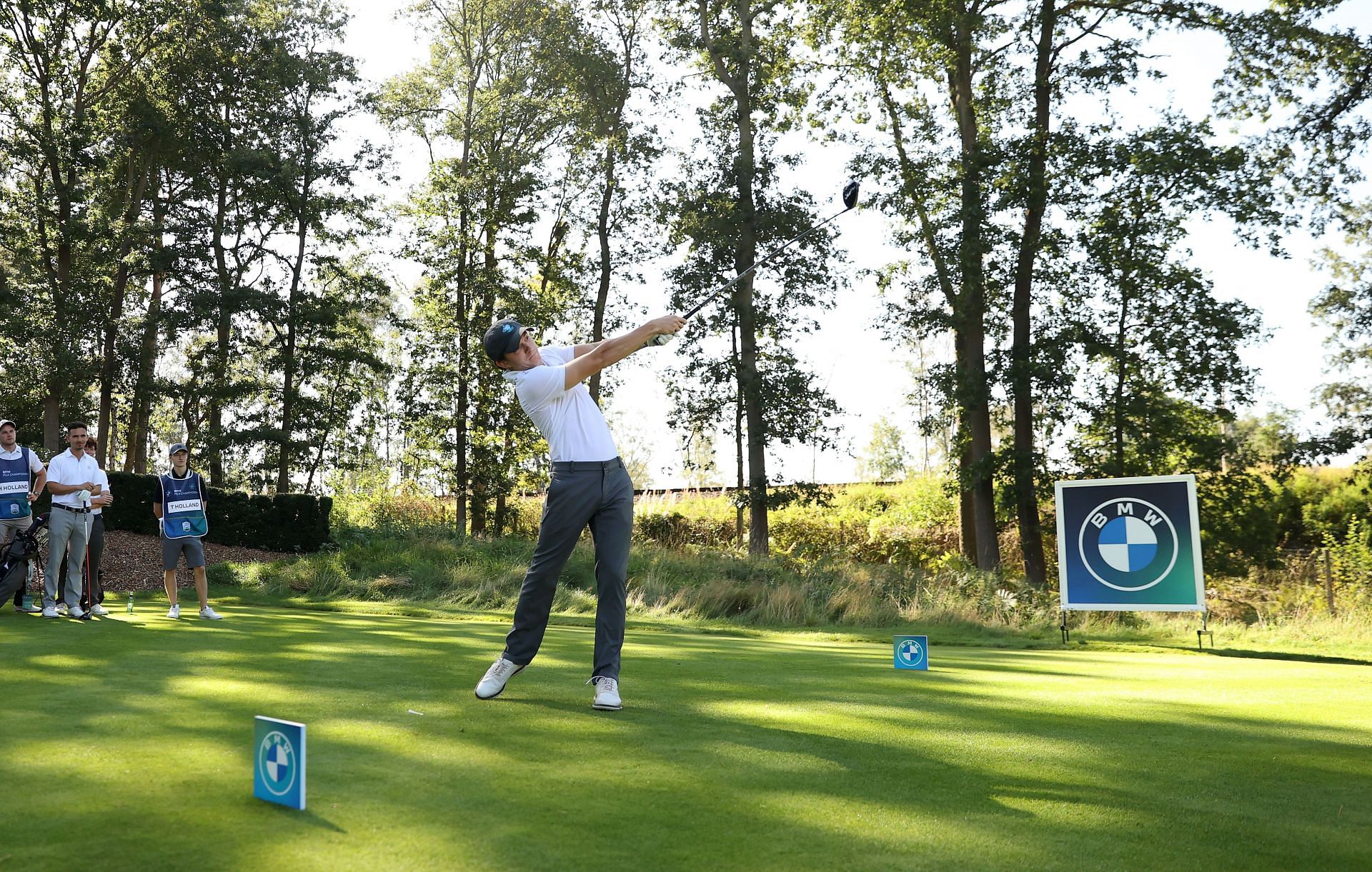 Tom Holland at the BMW PGA Championship 2021 (Image via Getty)