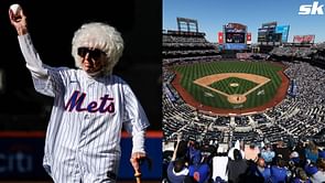 AAGPBL trailblazer Maybelle Blair honored with first pitch at Mets ballpark, fans in awe: "Still got a lil arm side run action goin on"