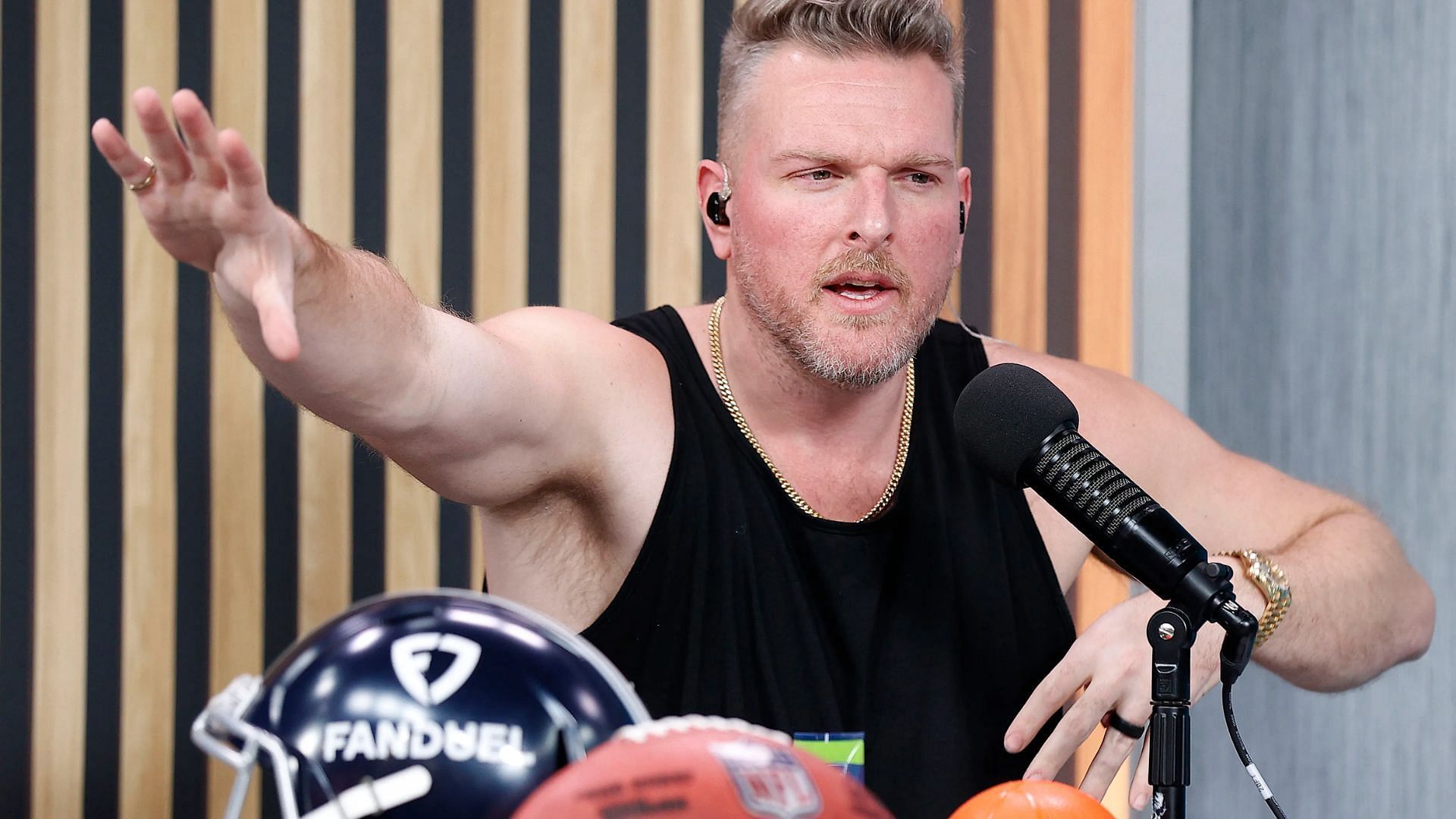 Pat McAfee had a viral moment on his show today