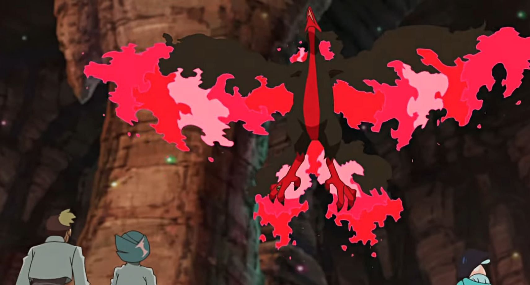 Galarian Moltres makes its appearance in Pokemon Horizons Episode 22 (Image via The Pokemon Company)