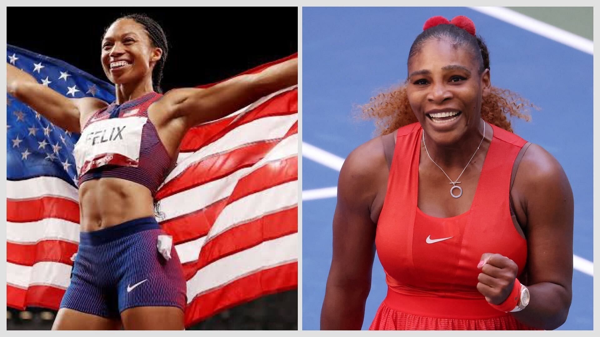 Allyson Felix and Serena Williams (Image via Sportskeeda)