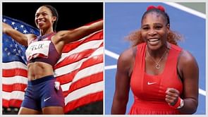 "Same girl same" - Allyson Felix on Serena Williams's claims on working out without a tournament in mind