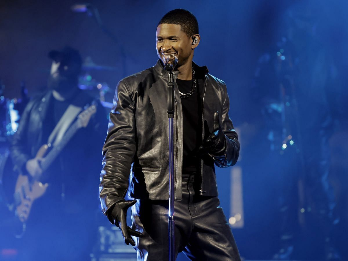 A still of R&amp;B artist Usher (image via Esquire)