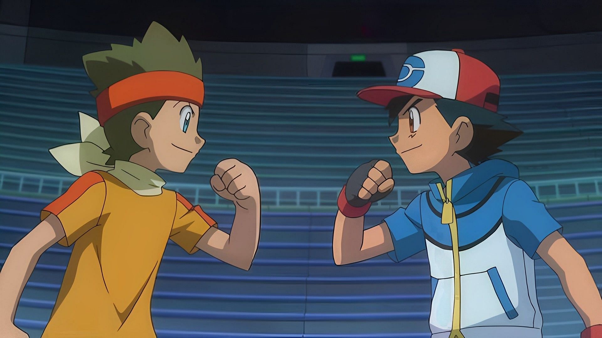 Ash vs. Cameron (Image via The Pokemon Company)