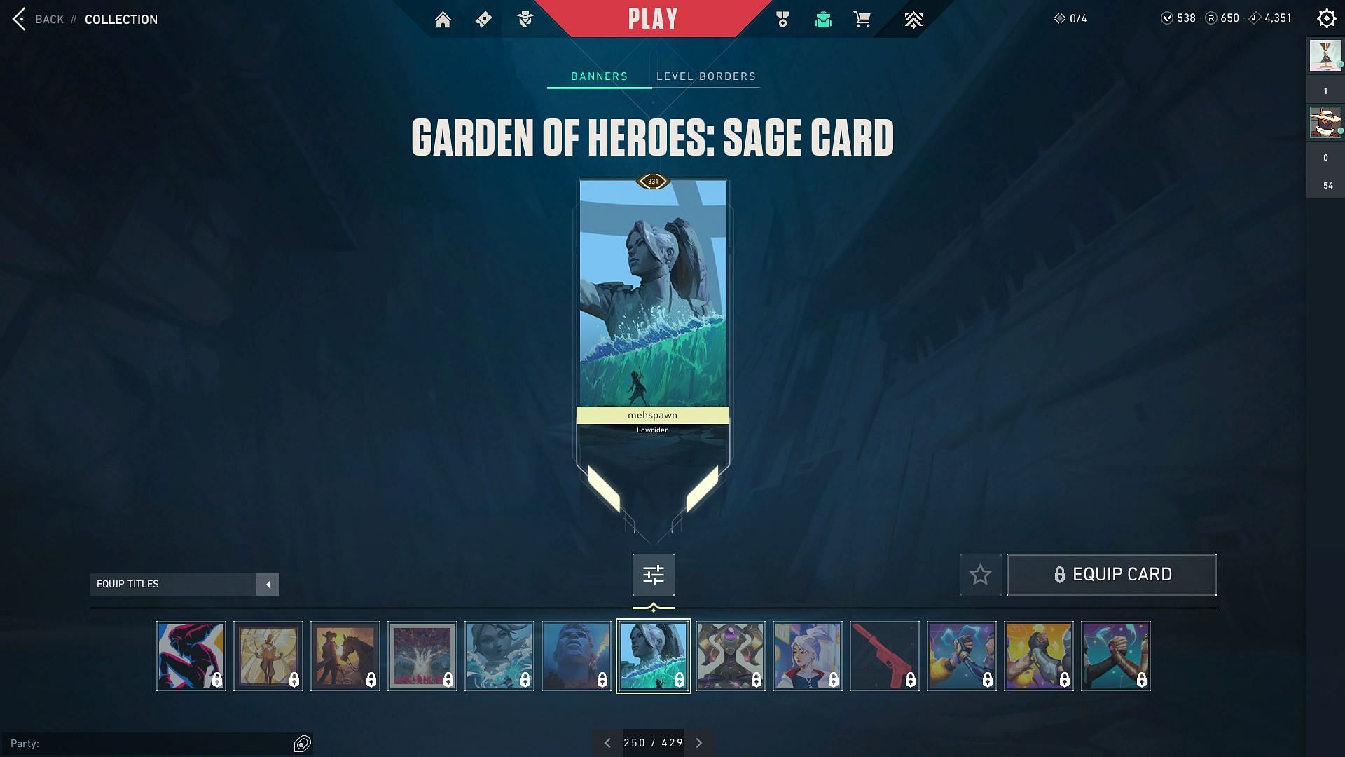 The Garden of Heroes: Sage Player Card (Image via Riot Games)