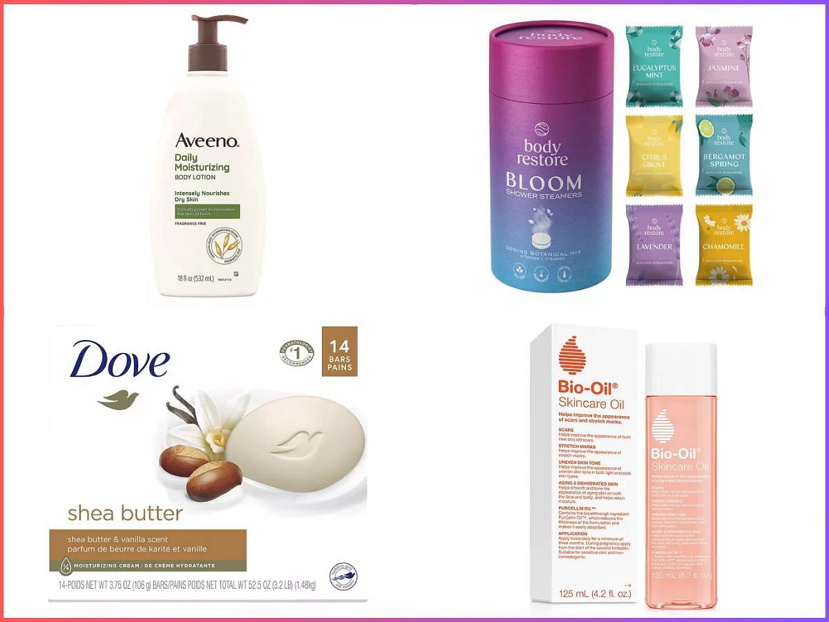 5 Amazon body care products for dry and itchy skin. (Image via Sportskeeda)