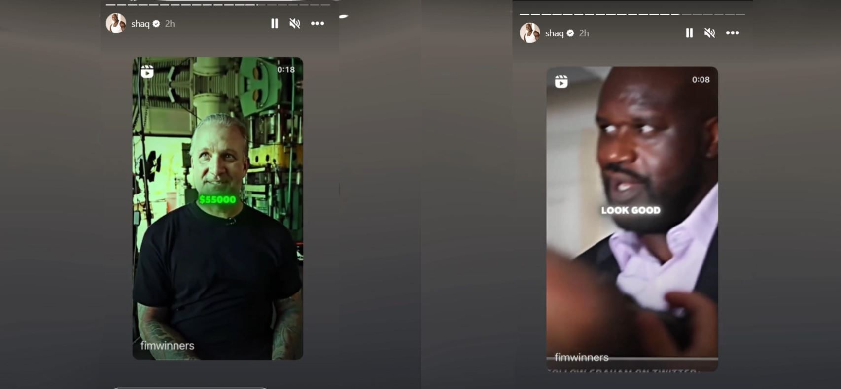 Jesse James (L) ribbed Shaquille O&rsquo;Neal (R) for bragging of having paid $155,000 for a bike project he asked when, in fact, the NBA legend only paid $55,000.