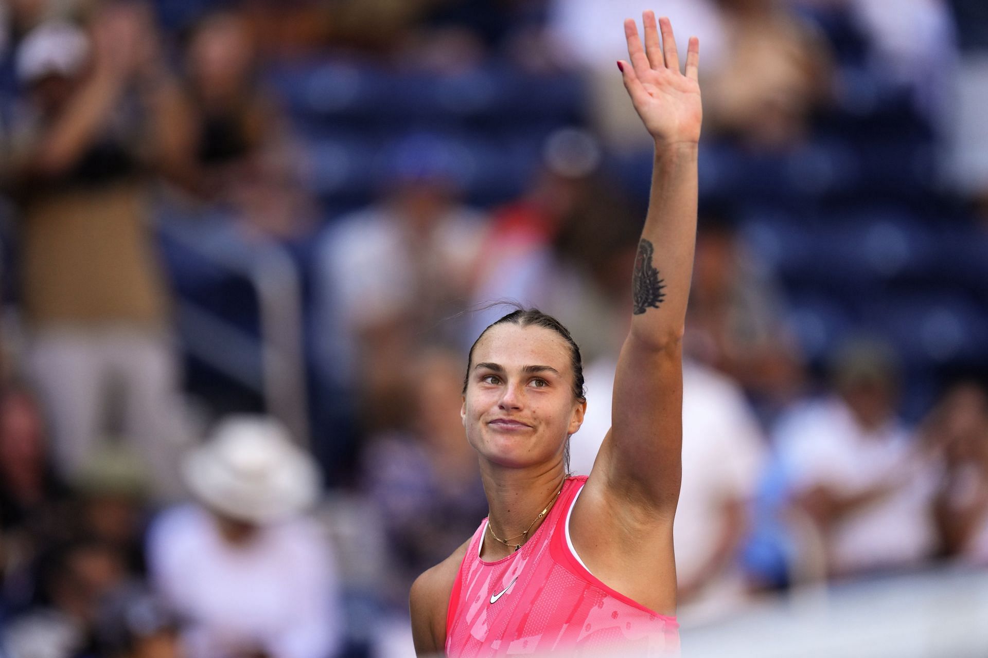 Hilarious Scenes At US Open As Aryna Sabalenka Flexes Her Muscles After ...