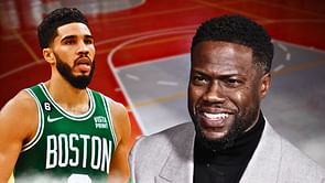 Kevin Hart mocks his 76ers in interaction with Jayson Tatum, sarcastically labels them as Celtics 'eventual' stoppers
