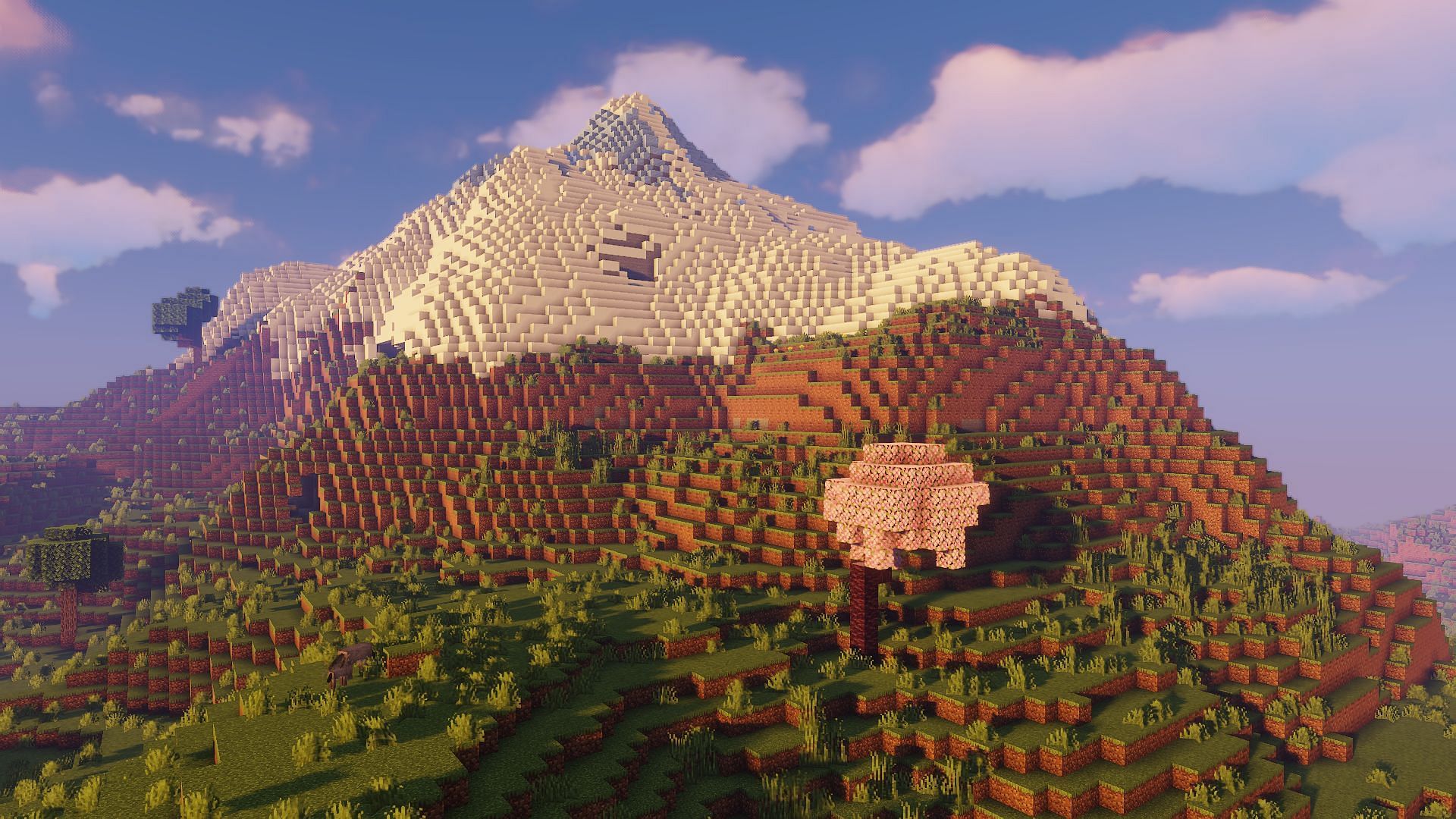 Sildur&#039;s vibrant shaders bump up the saturation and vibrance of the game (Image via Mojang)