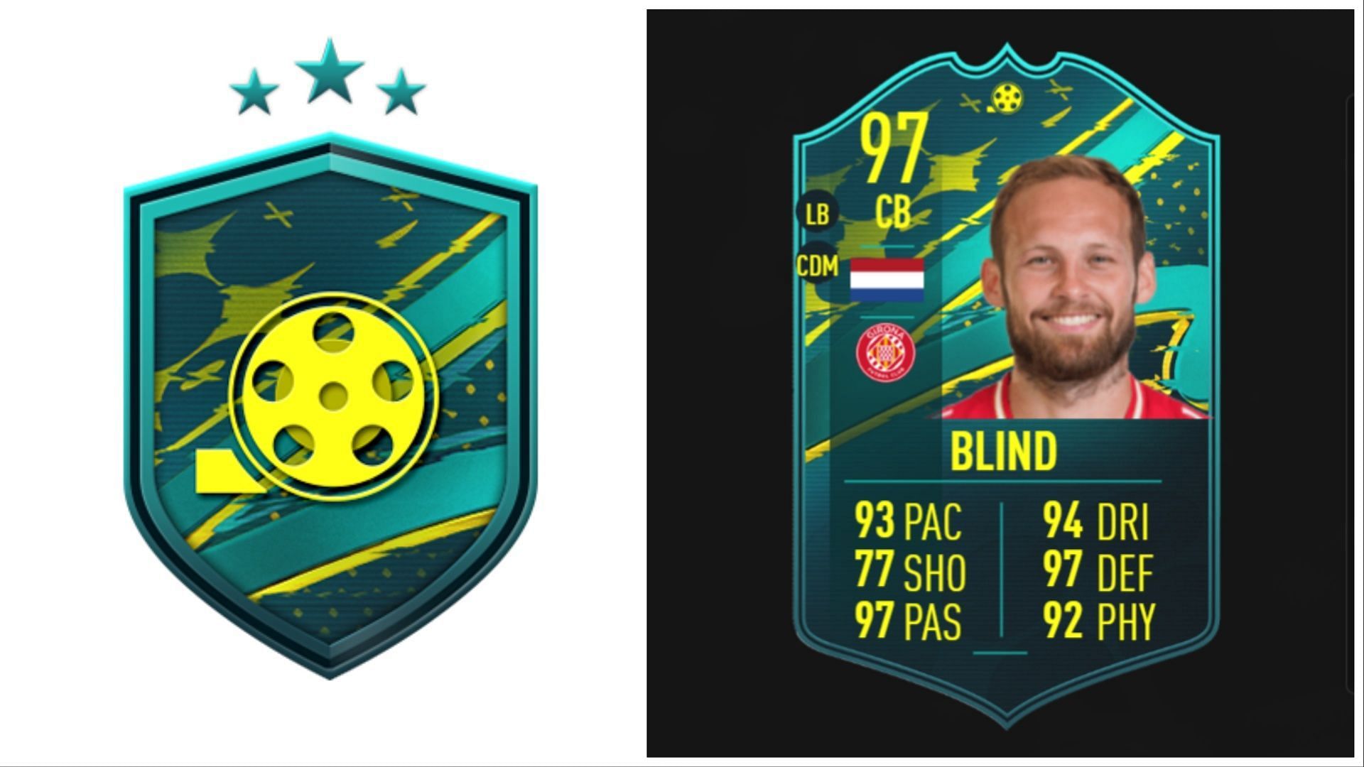 Player Moments Daley Blind is now live (Images via EA Sports)
