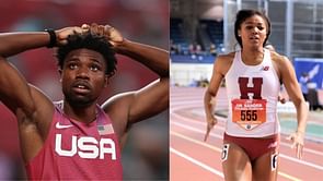 Noah Lyles and Gabby Thomas react to Eugene's Hayward Field hosting US Olympic Track and Field team trials