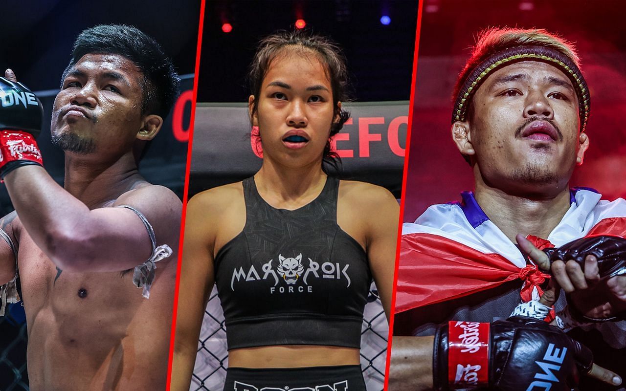 Rodtang Jitmuangnon, Wondergirl, Superlek Kiatmoo9 (Photo: ONE Championship)