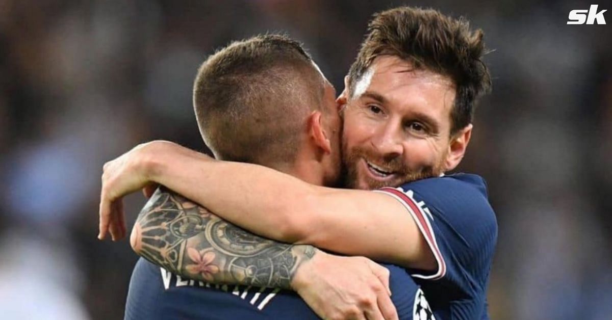Lionel Messi and Marco Verratti pictured during their time at Paris Saint-Germain.