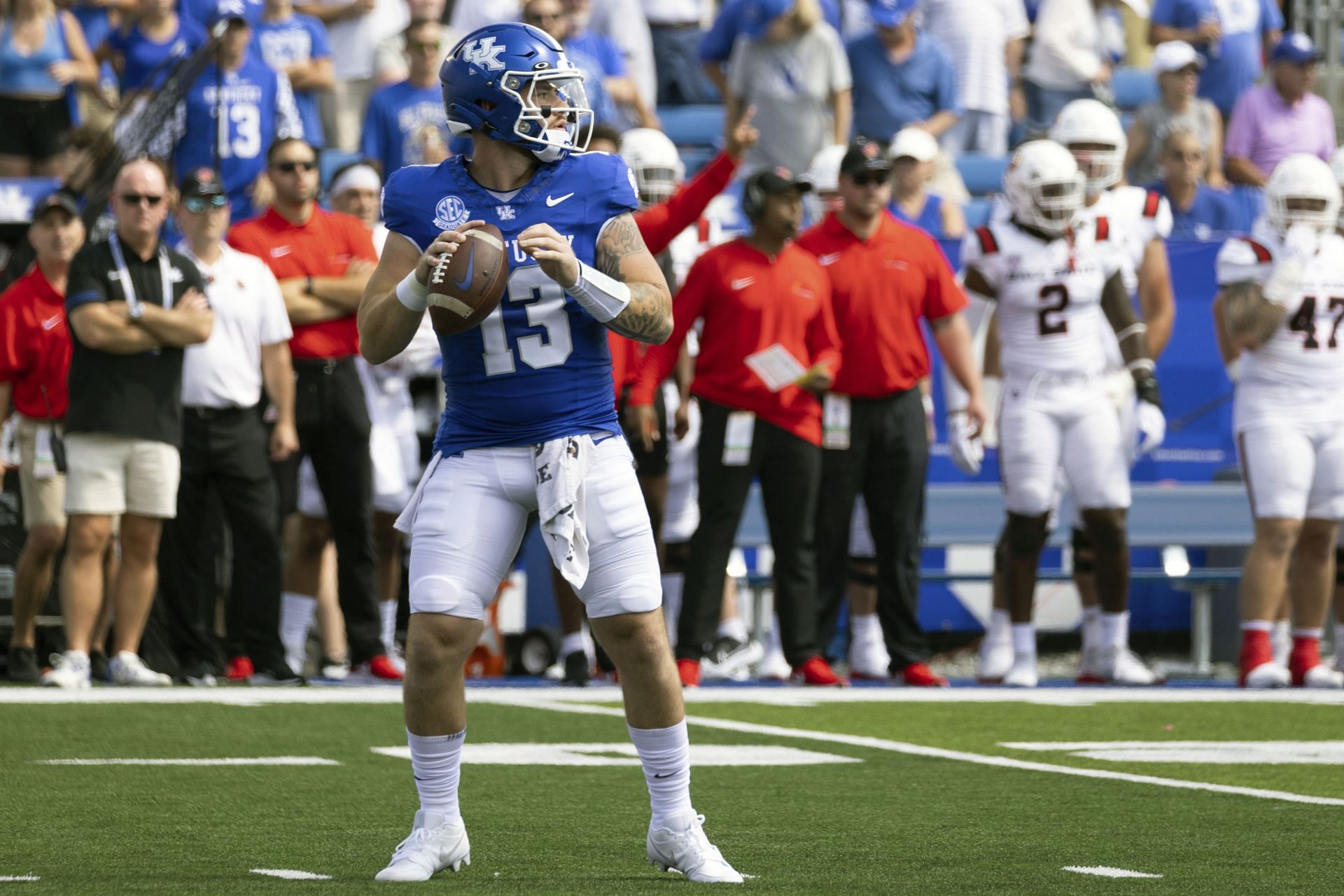 Kentucky Wildcats QB Devin Leary