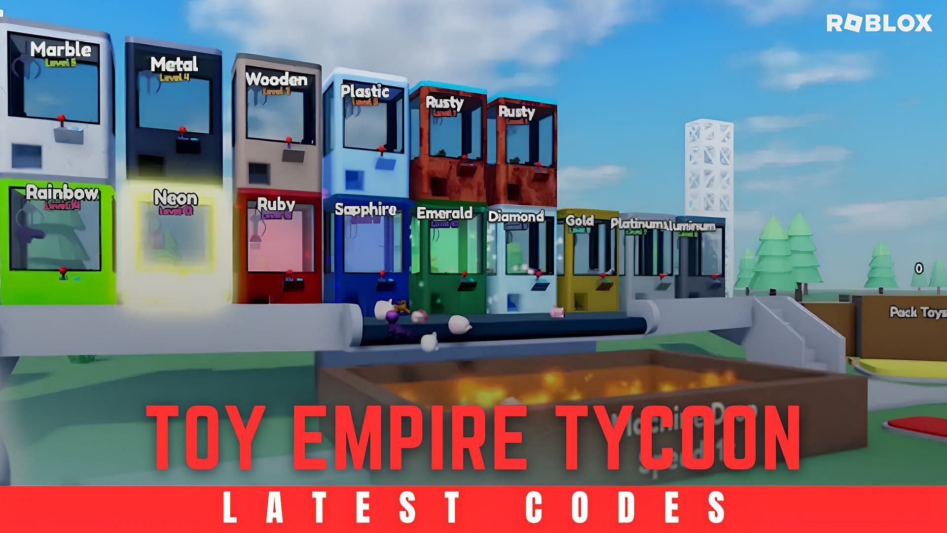 Build, Produce, and Dominate in Toy Empire Tycoon. (Image via Sportskeeda)