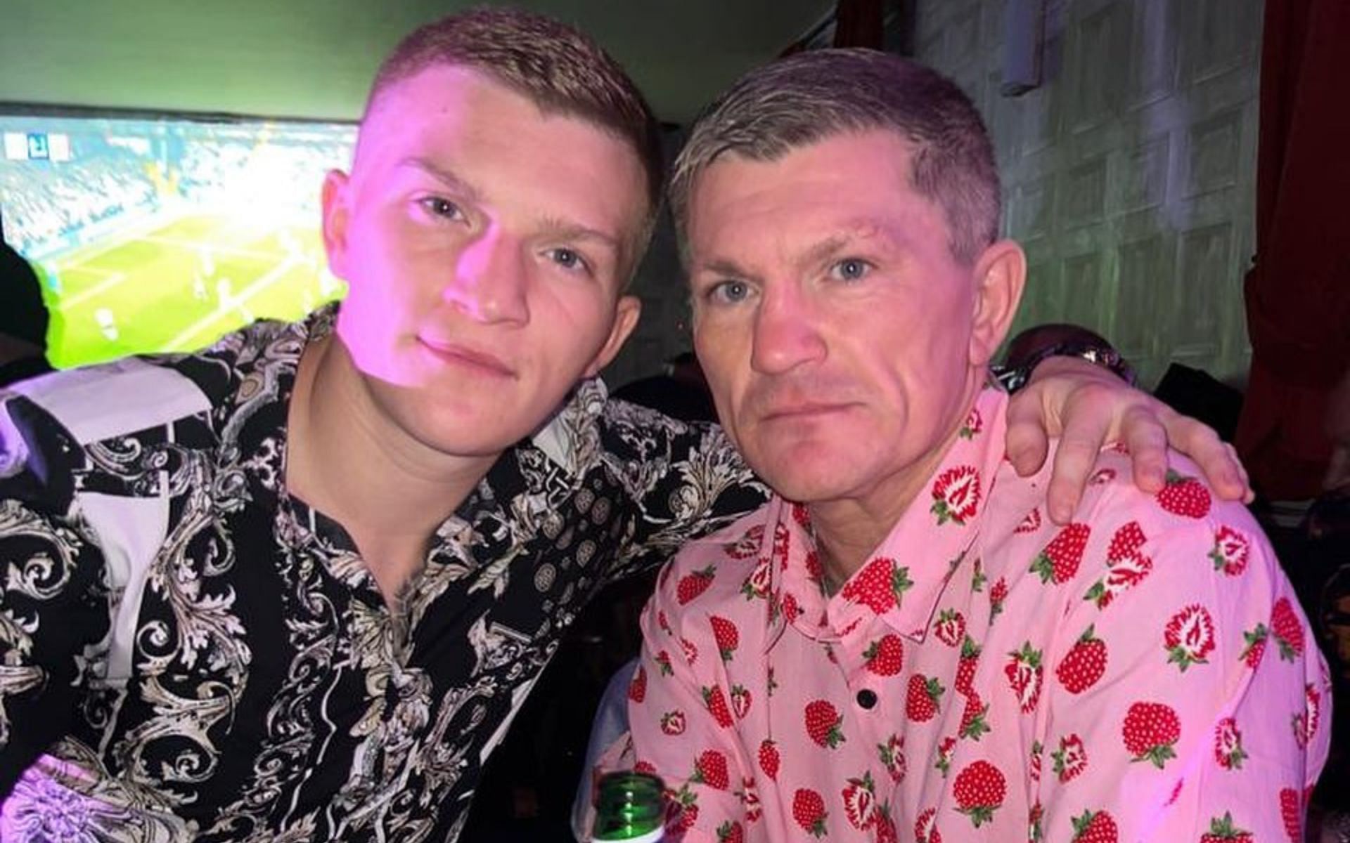 Ricky Hatton with his son Campbell [Image courtesy: @campbellhatton on Instagram]