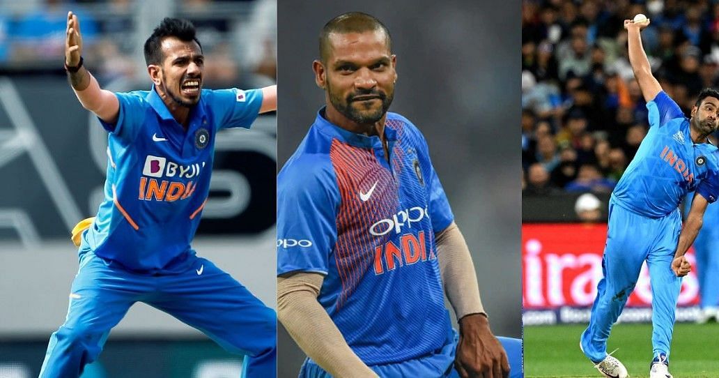 Chahal, Dhawan, Ashwin