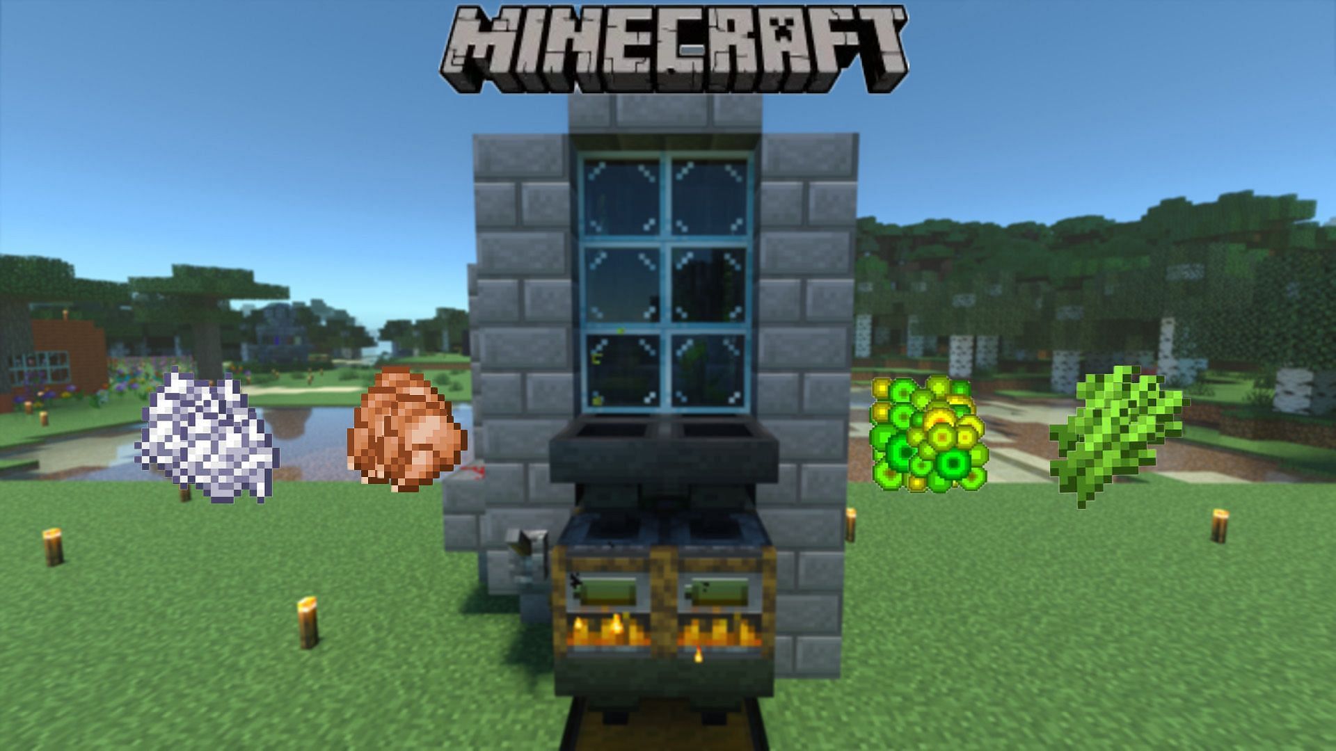 Easy farms for beginners to start off their adventure with (Image via Mojang) 