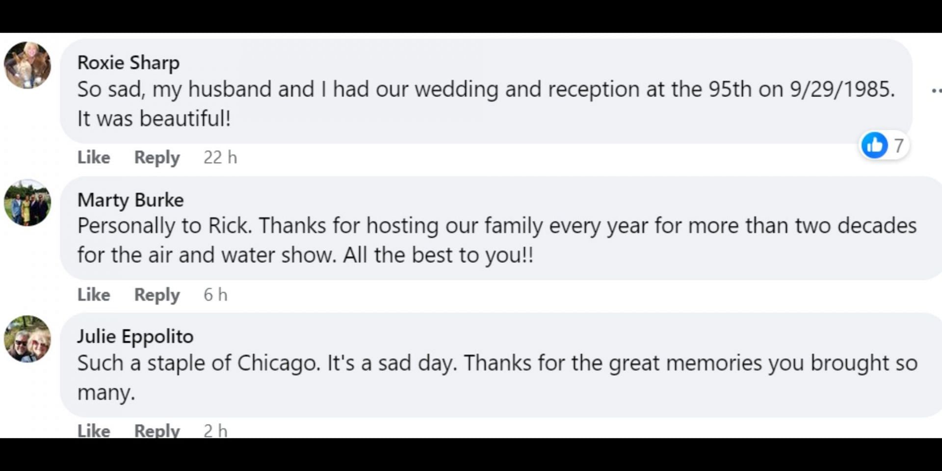 Netizens think back to their memories of the celebrated Chicago restaurant (Image via Facebook/@SignatureRoom95)