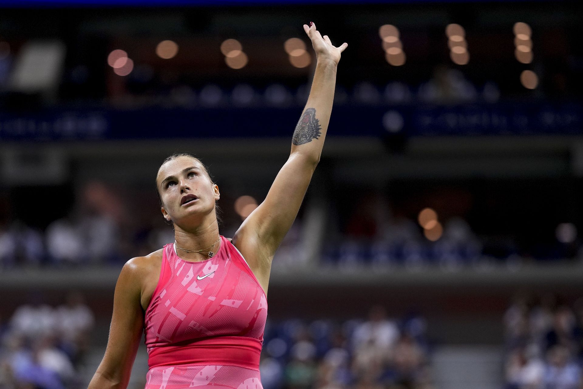 Aryna Sabalenka in action during a US Open matchup